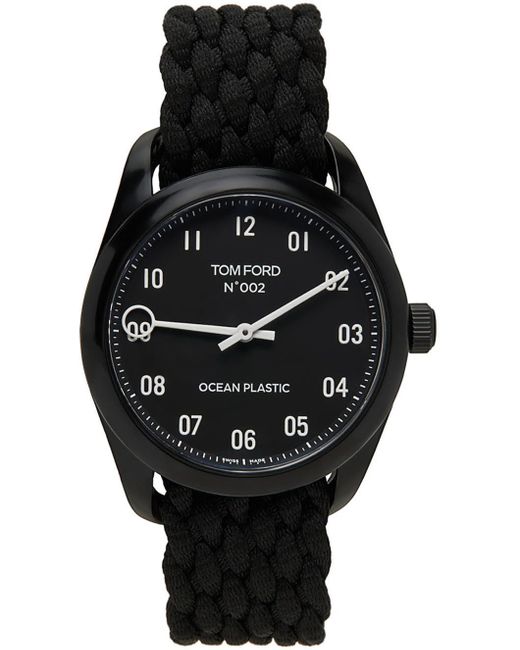 メンズ Tom Ford オーシャンプラスチック No.002 Sport 腕時計 ブラック | Lyst