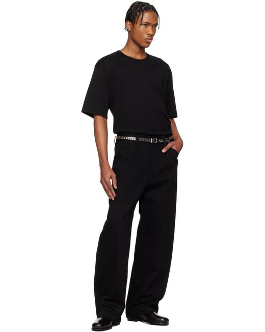 メンズ Lemaire ブラック リラックス Tシャツ Black