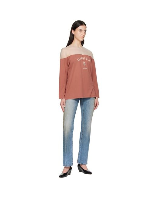 MM6 by Maison Margiela Blue Straight-leg Jeans