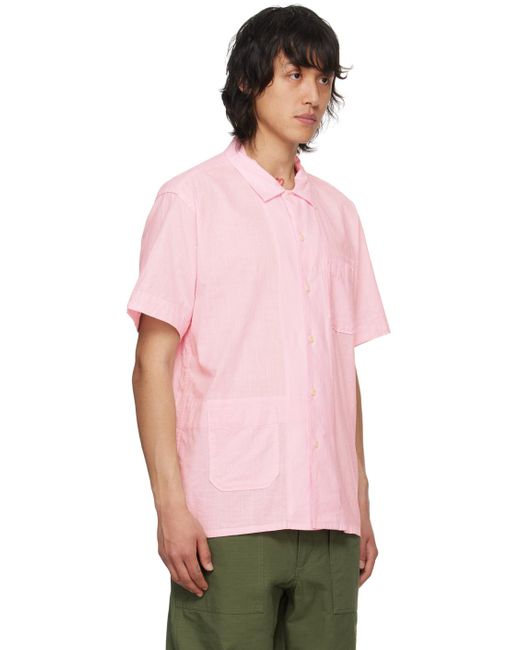 メンズ Engineered Garments Enginee Garments パッチポケット シャツ Pink