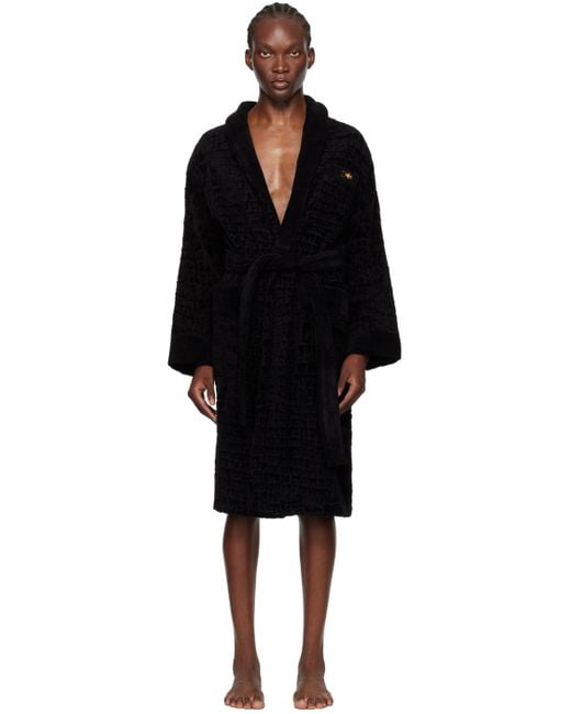 Versace Black Icon Robe for men