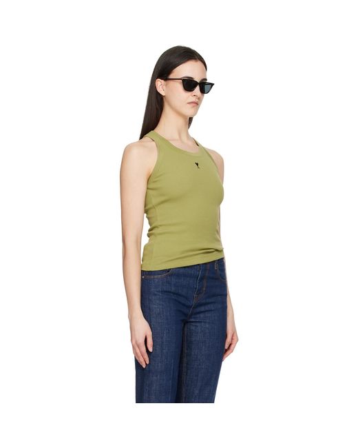 AMI Orange Cotton Ami De Coeur Tank Top