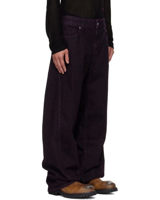 Eckhaus Latta Black Bend Jeans for men