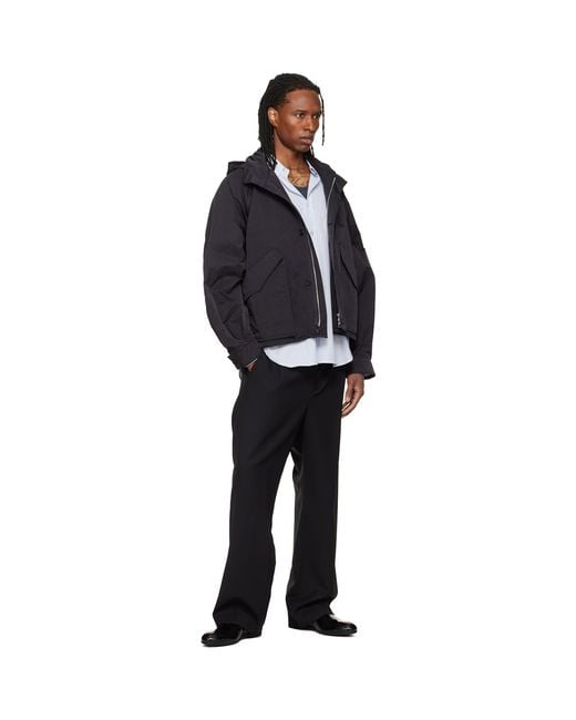 Wooyoungmi Blue Raglan Parachute Jacket for men