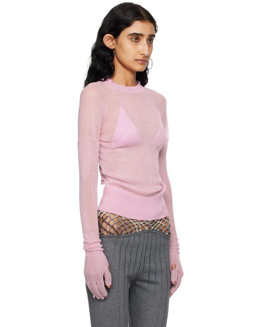 Isa Boulder Pink Ssense Exclusive Jasmine Sweater & Bikini Top Set