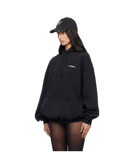 Vetements Blue Iconic Logo Hoodie