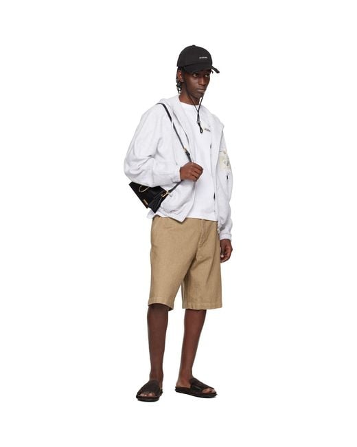 Jacquemus White 'The Torneo' Hoodie for men