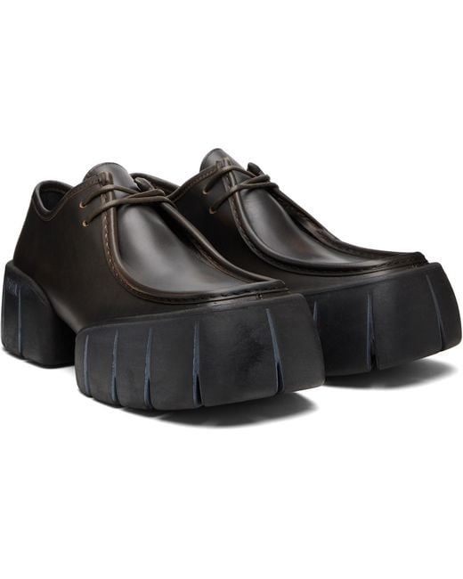 DIESEL Black D-Tex Wb Derbys for men