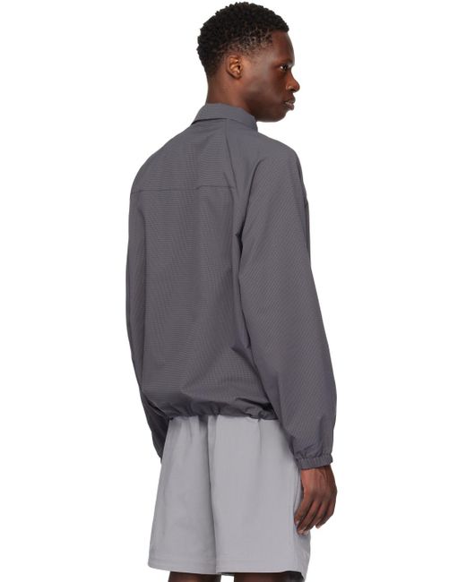 Chemise grise à perforations Roa pour homme en coloris Black