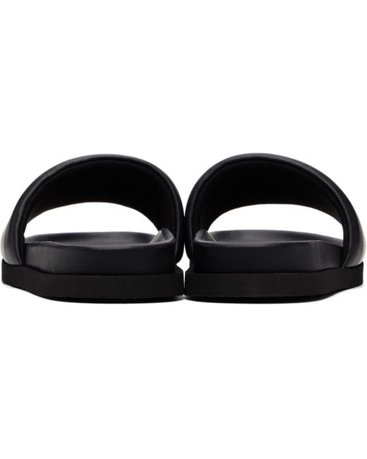 Off-White c/o Virgil Abloh Black Industrial Belt Slider Sandals for men