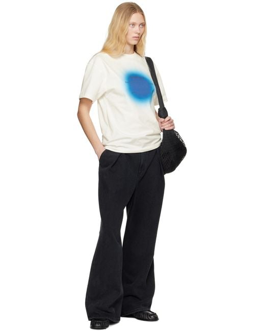 Adererror オフホワイト Eternity Product. 46 Tシャツ ブルー