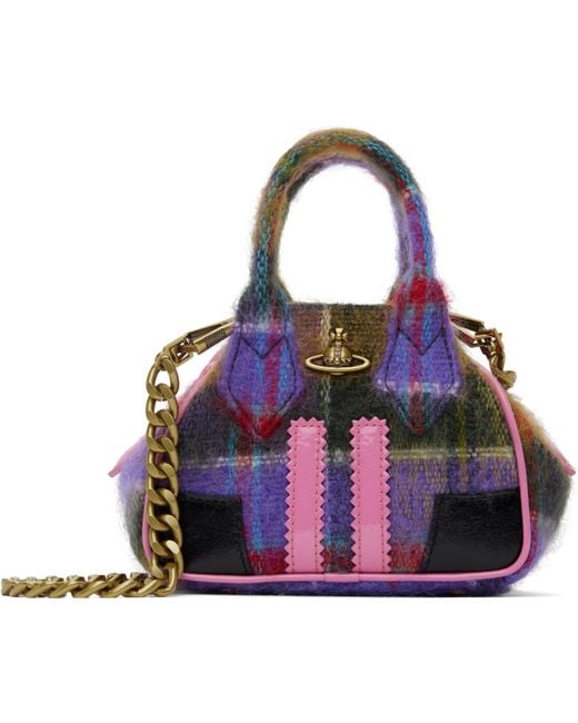 Vivienne Westwood Purple Mini Yasmine Chain Bag