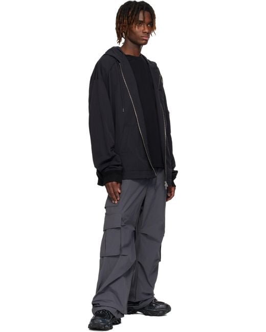 Juun.J Black Synthetic Sneakers for men