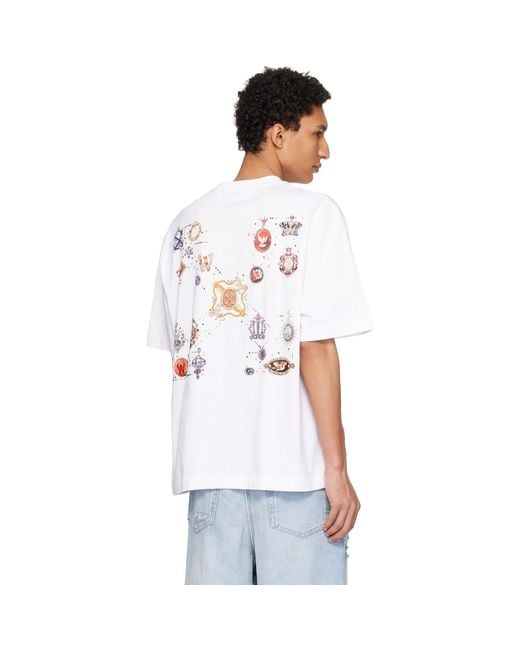 Off-White c/o Virgil Abloh White Jewel Arrow Skate T-Shirt for men