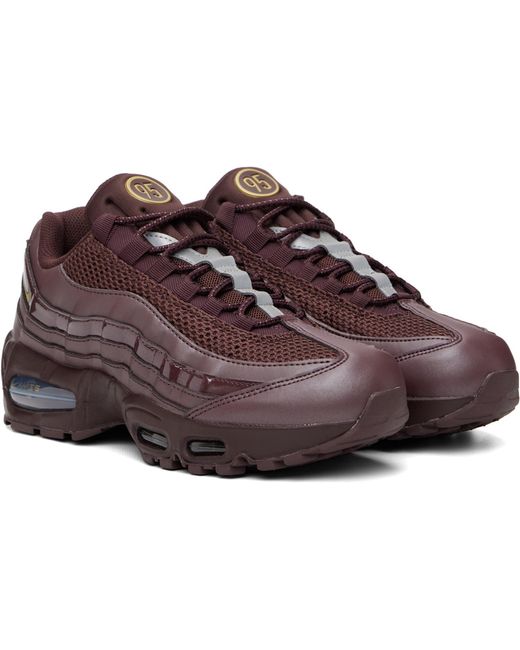 Nike Purple Burgundy Air Max 95 Big Bubble Sneakers for men