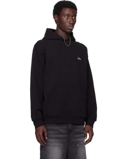メンズ Dime ブラック Cursive Small Logo フーディ Black