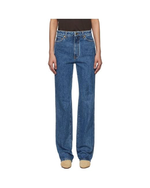 Khaite Blue Danielle Jeans