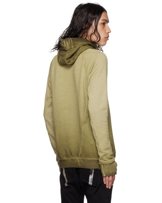 Boris Bidjan Saberi Green Khaki Hoody2 Hoodie for men