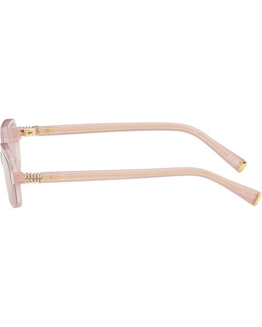 Miu Miu Pink Miu Regard Sunglasses