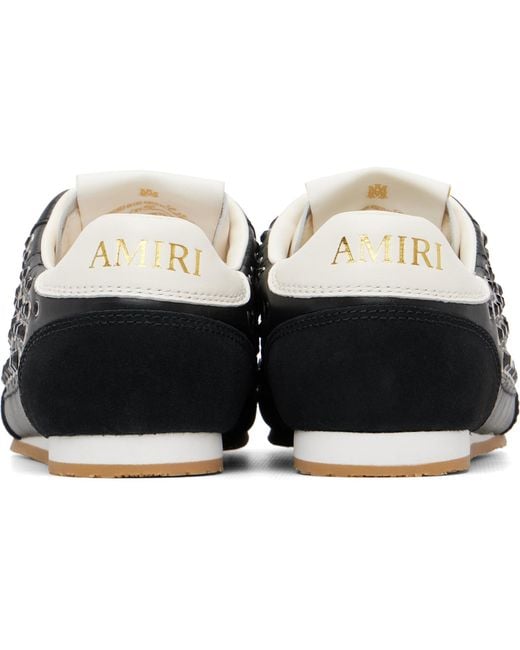 Amiri Black Stud Pacific Flat Sneakers