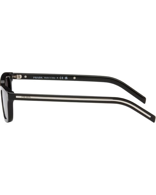 Prada Brown Rectangular Sunglasses