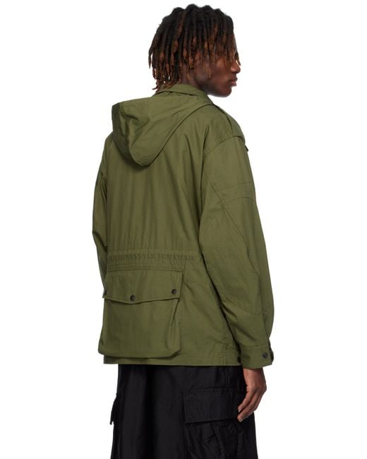 Needles Green Khaki Field Coat for men
