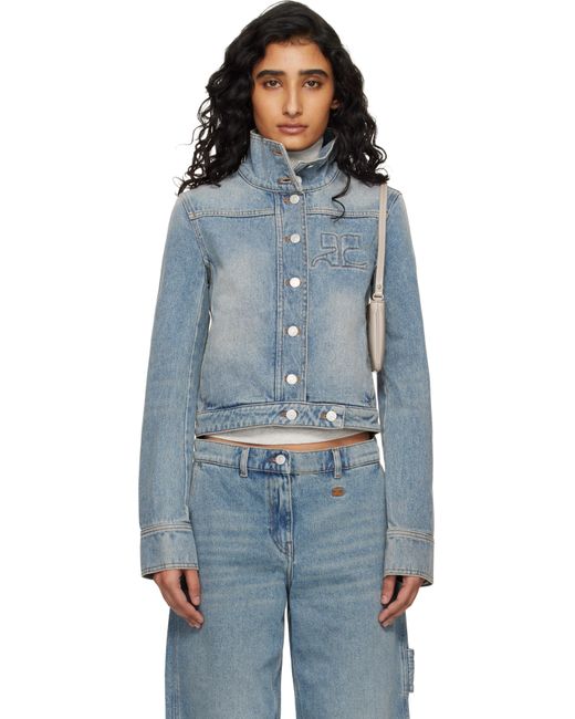 Courreges Blue Reedition Denim Jacket