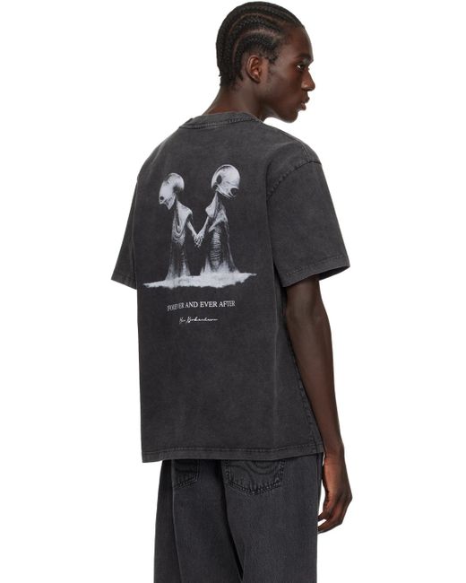 Han Kjobenhavn Black Aliens In Love T-shirt for men