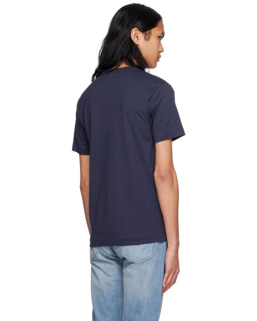 COMME DES GARÇONS PLAY Blue Heart T-Shirt for men