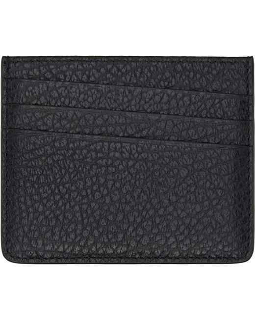 Maison Margiela Black Four Stitches Card Holder for men