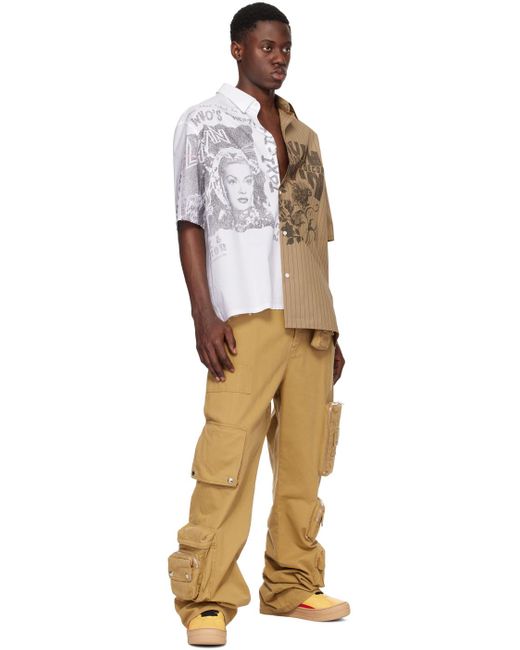 Pantalon cargo brun clair édition future Lanvin pour homme en coloris Natural
