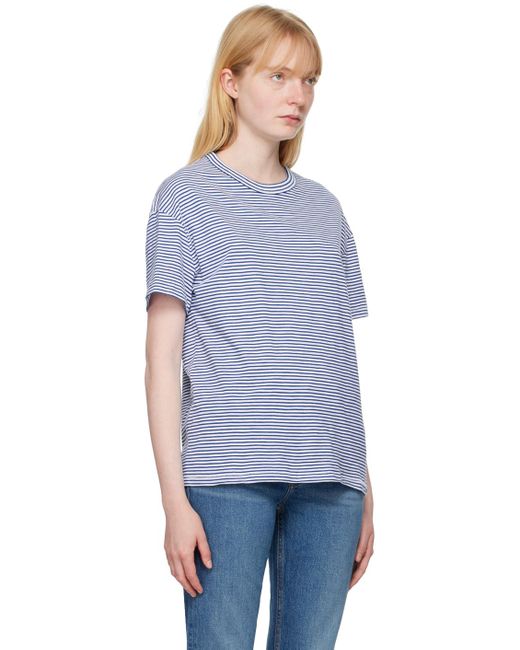 Rag & Bone Blue Striped T-Shirt