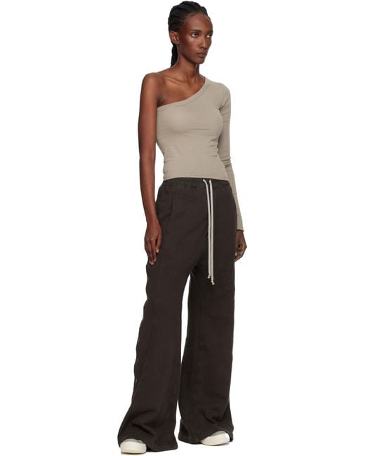 Rick Owens Black Taupe Concordians Laceless Vintage Sneaks Sneakers