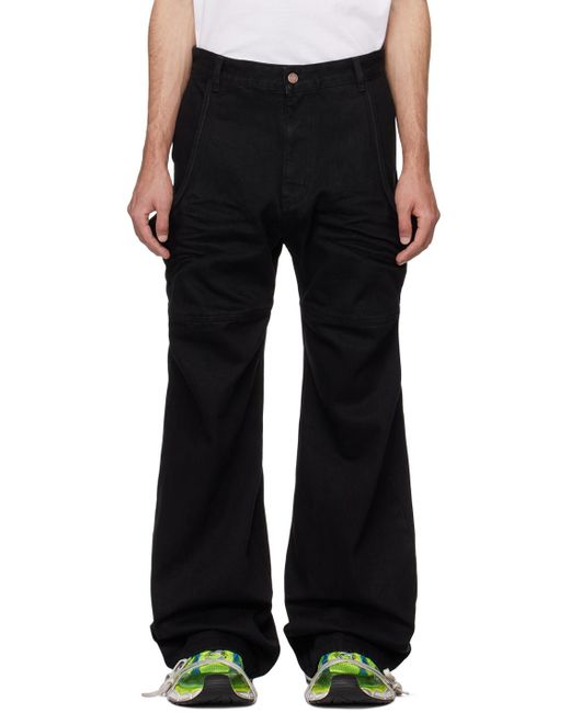 we11done Black Wire Jeans for men