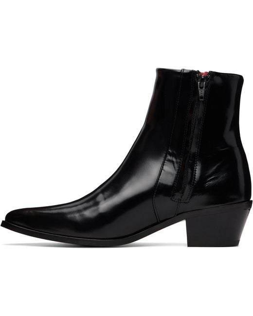 Ernest W. Baker Black 70's Boots for men