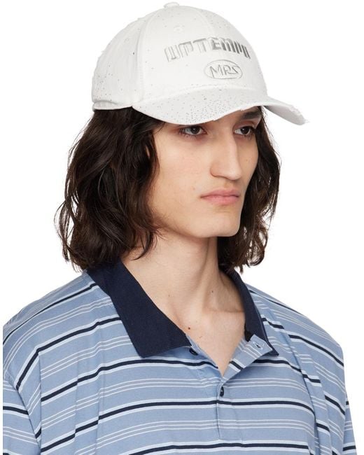 Martine Rose Rolled Back Cap in Blue for Men | Lyst Canada