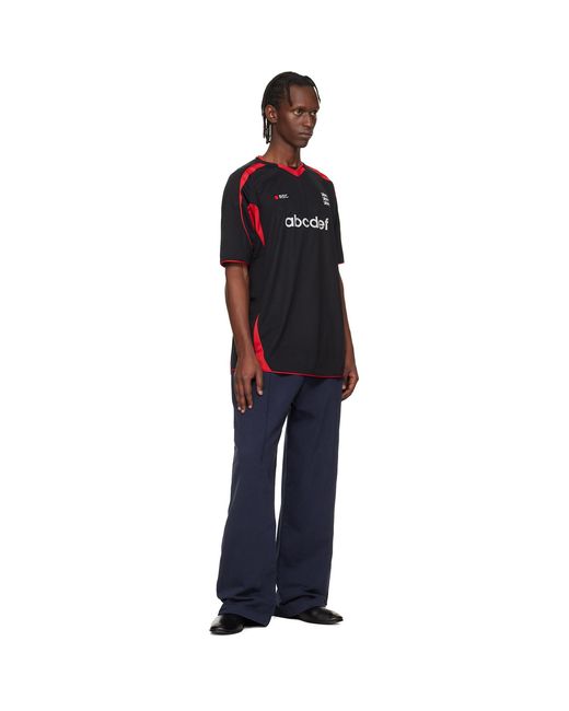 Vetements Black Alphabet Football Jersey for men