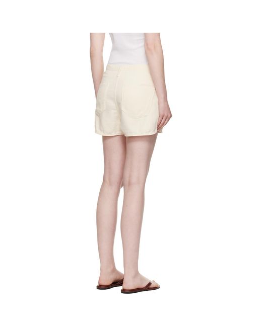Rag & Bone Multicolor Off- Featherweight Nolan Drawstring Denim Shorts