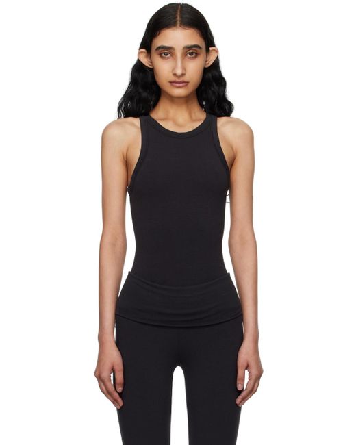 Skims ブラック Cotton Jersey クルーネック タンクトップ Black