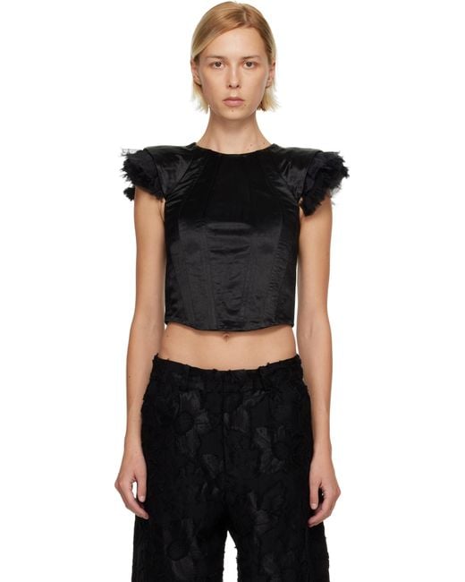 Collina Strada Black Ava Top