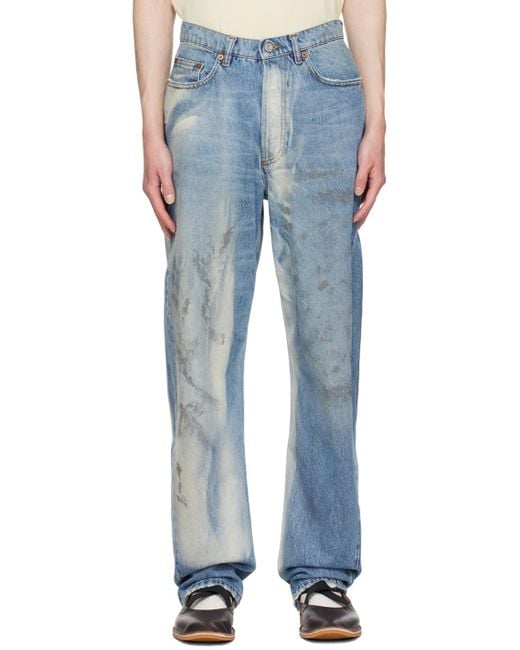 Magliano Blue Unregular Jeans for men