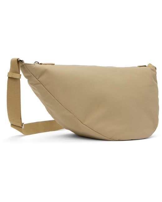 The Row Black Beige Slouchy Banana Pouch