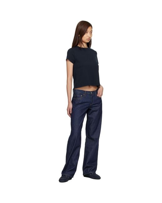 Agolde Blue Low Rise Loose Jeans