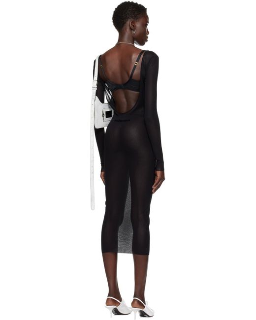 Jean Paul Gaultier Black Shayne Oliver Edition Midi Dress