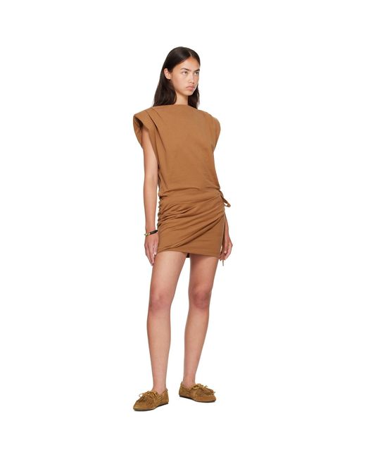 Isabel Marant Brown Tan Marielle Minidress
