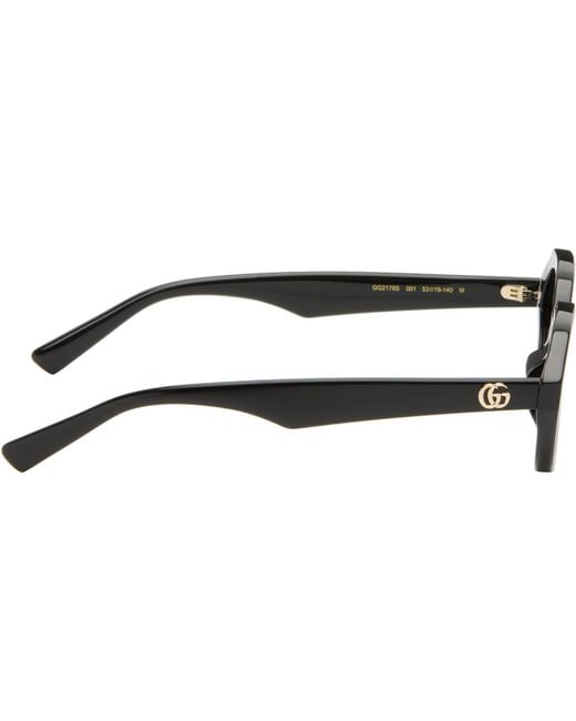 Gucci Black Simple Fit Sunglasses