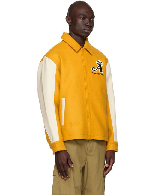 AWAKE NY Orange Crown Jacket for men