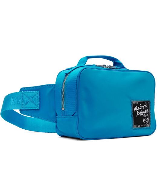 Maison Kitsuné Blue 'The Traveller' Bag for men