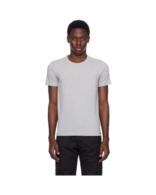 Tom Ford Black Cotton Stretch Jersey T-Shirt for men