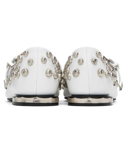Toga Black Polido Ballerina Flats